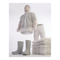 Non-Woven Polyprop. Disposable Coverall comes with Hood Alternative Image