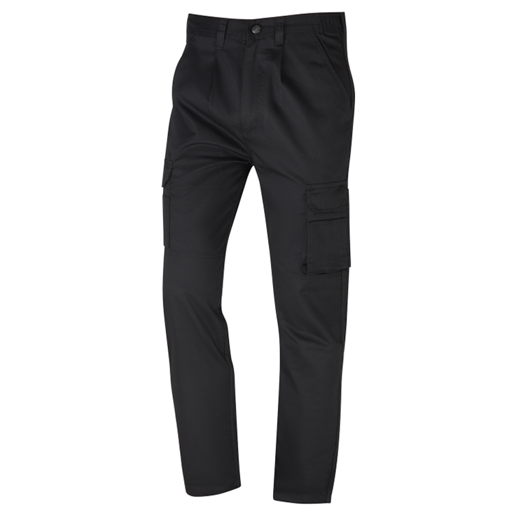 Workwear Cargo Trousers - Black