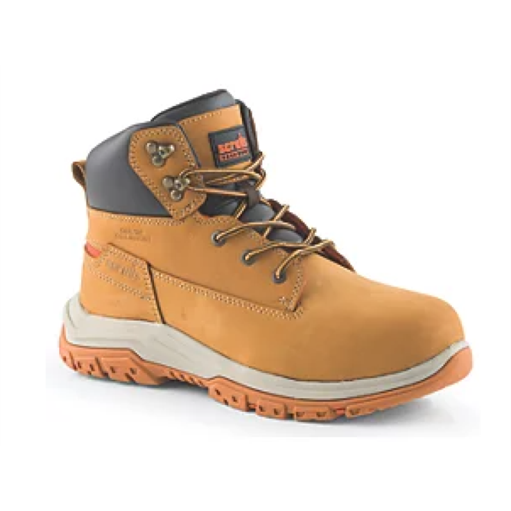 Scruffs Ridge Tan Steel Toe Cap Safety Boots - Tan