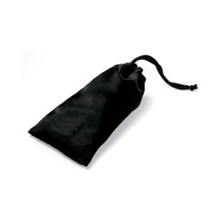 Glasses Nylon Bag With Cord - Black