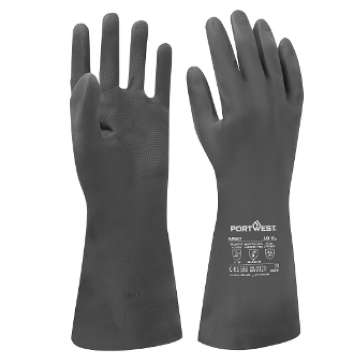 A820 - Chem 380 Neoprene Gauntlet Black