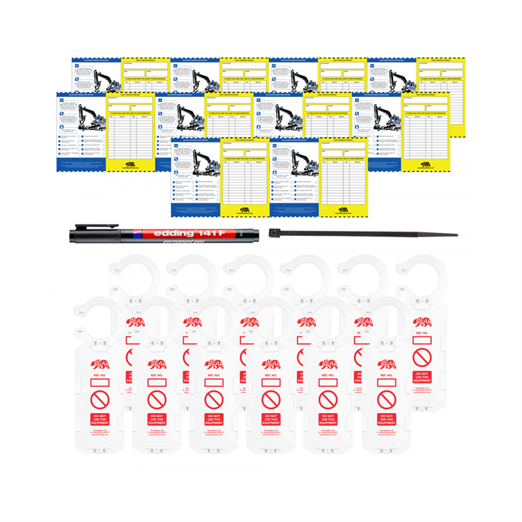 BearTOOLS Excavator Inspection Record Kit -10PK
