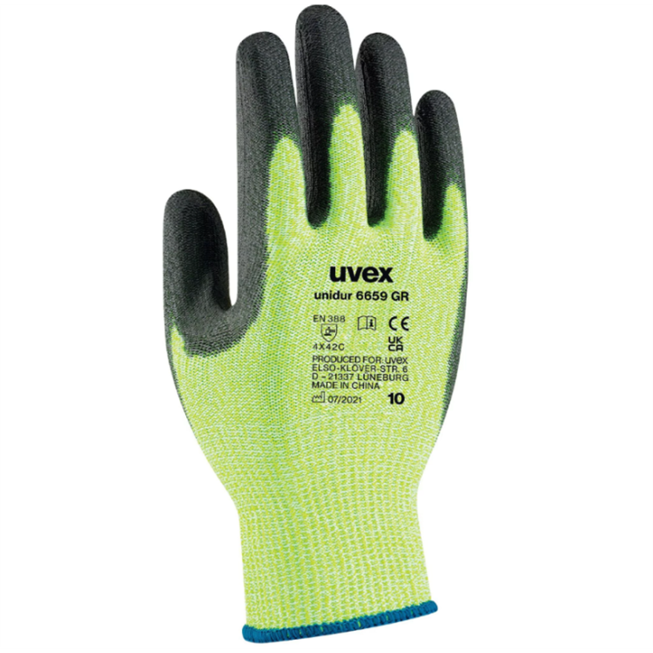 Uvex Unidur 6659 Nitrile Foam Palm-Coated Cut 5 Gloves