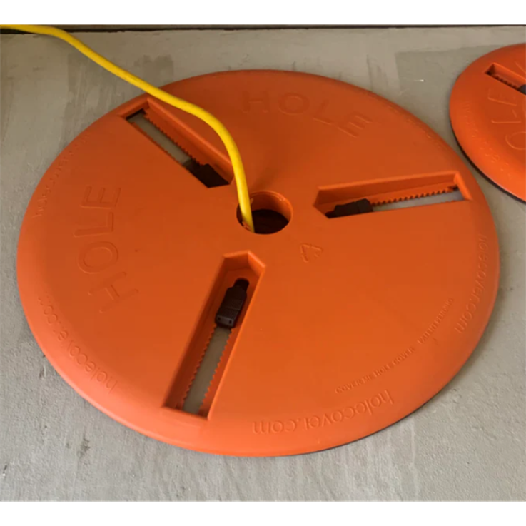 Adjustable Hole Cover with circular punchout- 6-12” (152-305mm)