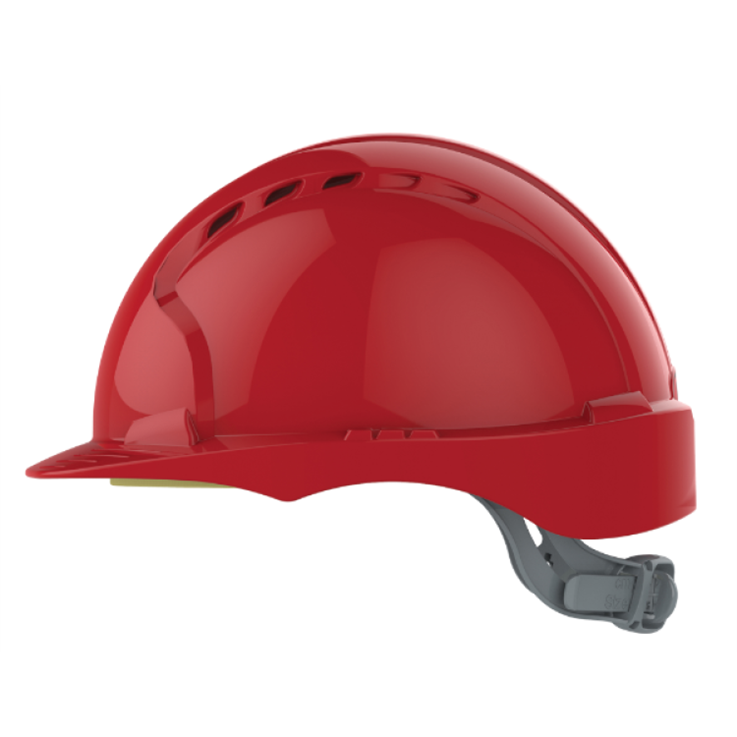 EVO 3 Comfort Vented Safety Helmet - Red