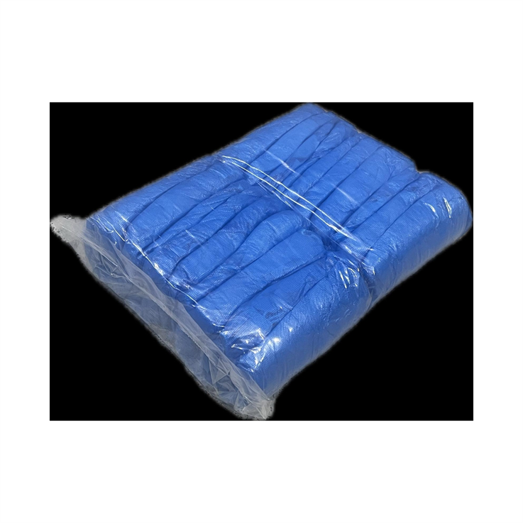 Classic Disposable Overshoes - 100pcs/50prs - Blue - 16" L / 100 Pcs