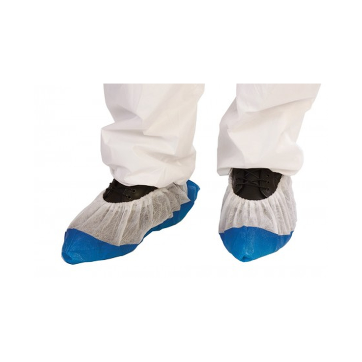 Premium Disposable Overshoes (Pk/50 Pieces) - White - 16"