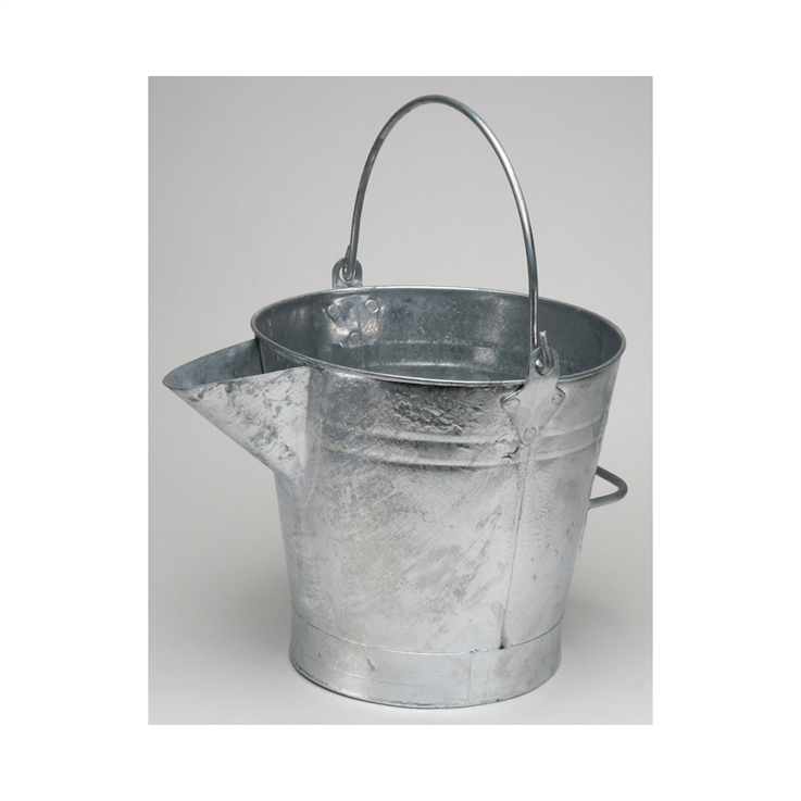 Galvanised V-Lipped Tar Bucket - 3 gallon