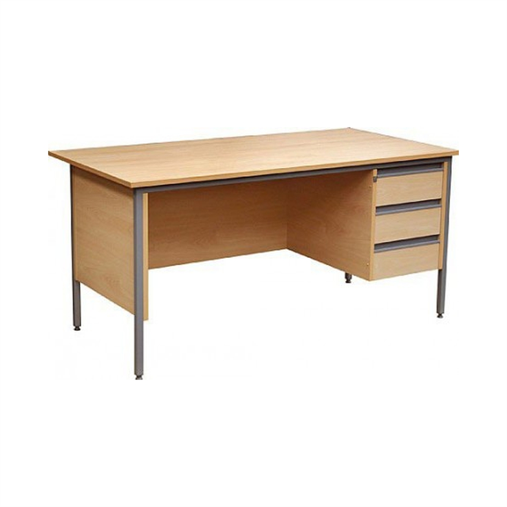Wooden Office Desk c/w 3 Drawers(3 parts) - 1200x745mm