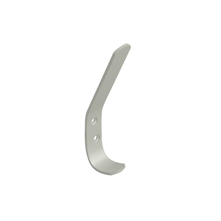 Single Hat & Coat Hook - Aluminium 125mm - Single - 129 x 19 x 54mm