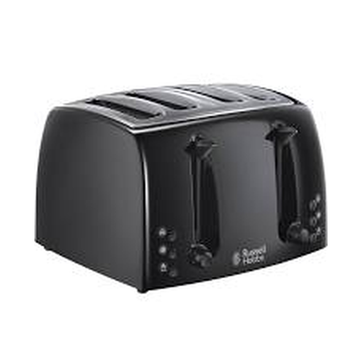 Russell Hobbs Quality 4 Slice Toaster Black - Black - 4 Slice
