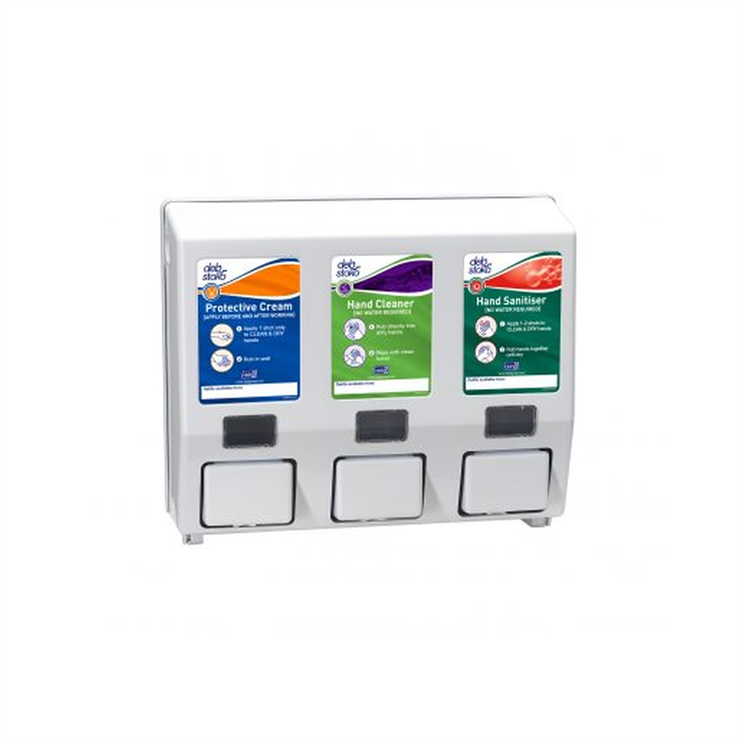 Deb Skin Safety Cradle (c/w 3 x mini dispensers - cartridges sold separately) - 700ml