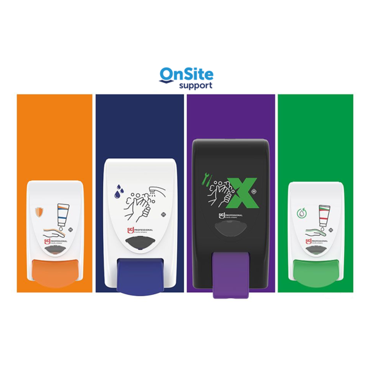 Deb Skin Safety Dispenser Board (2x1L, 1x2L & 1x4L dispensers) 800mm w x 570mm h