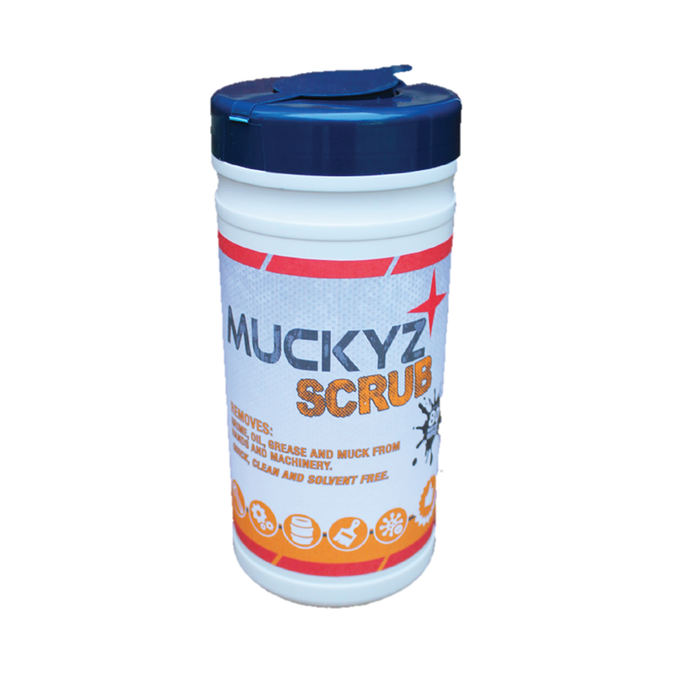 Muckyz Scrub Heavy Duty Hand Cleaning Wet Wipes - 80 wipe tub