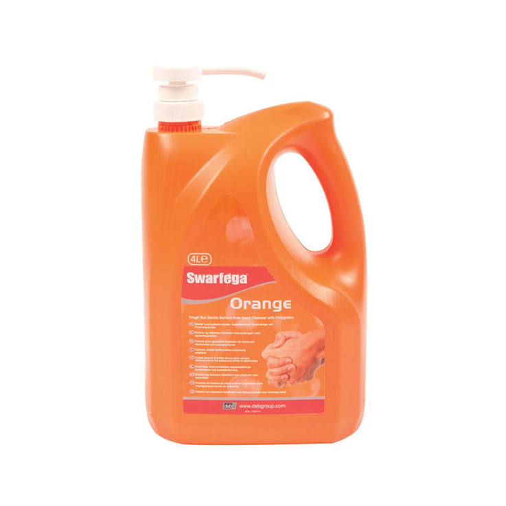 Deb Swarfega Orange Hand Cleanser - 4Ltr - Pump Bottle