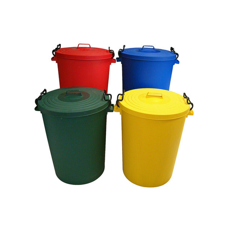 110ltr Plastic Dustbin – Coloured