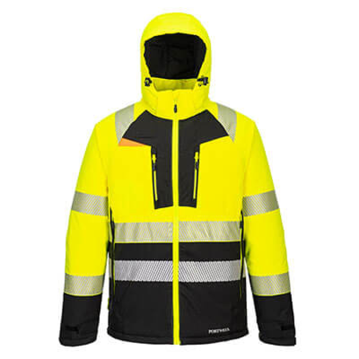 Hi-Vis Class 2 Winter Jacket Yellow/Black
