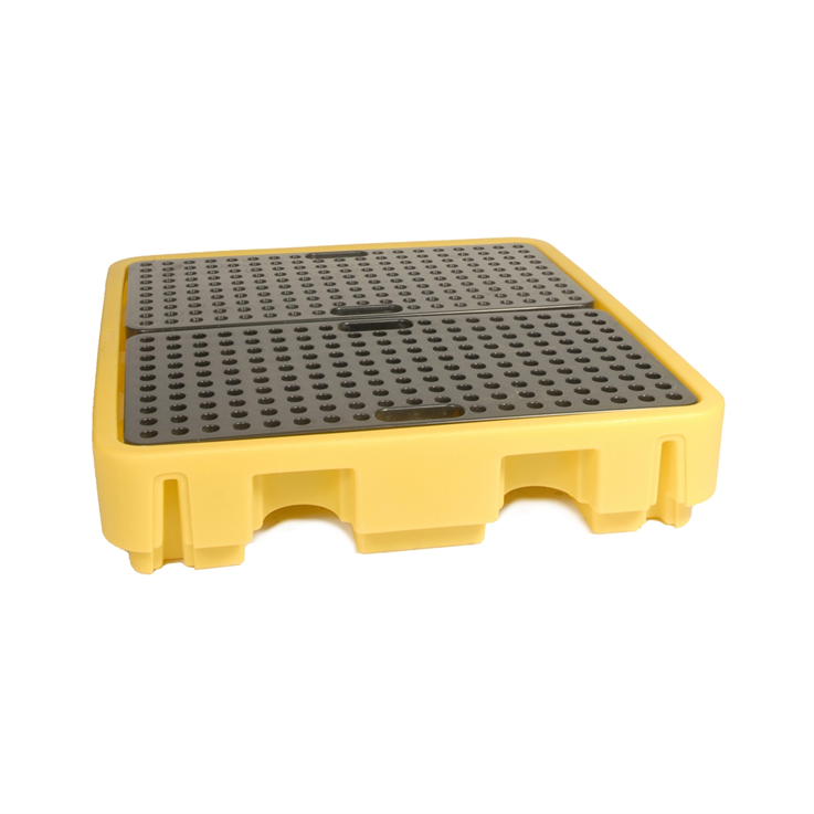 4 Drum Spill Pallet - 1280 x 1285 x 275mm - 4 Drum