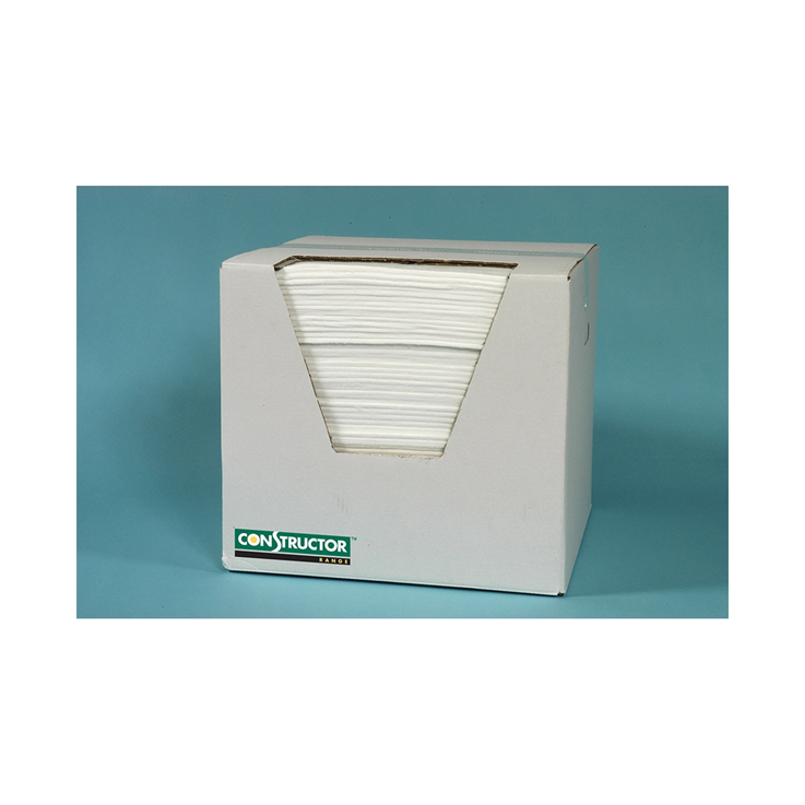 Double Weight Oil Absorbent Pads - 40 x 50cm, pk/100, 850ml absorbency