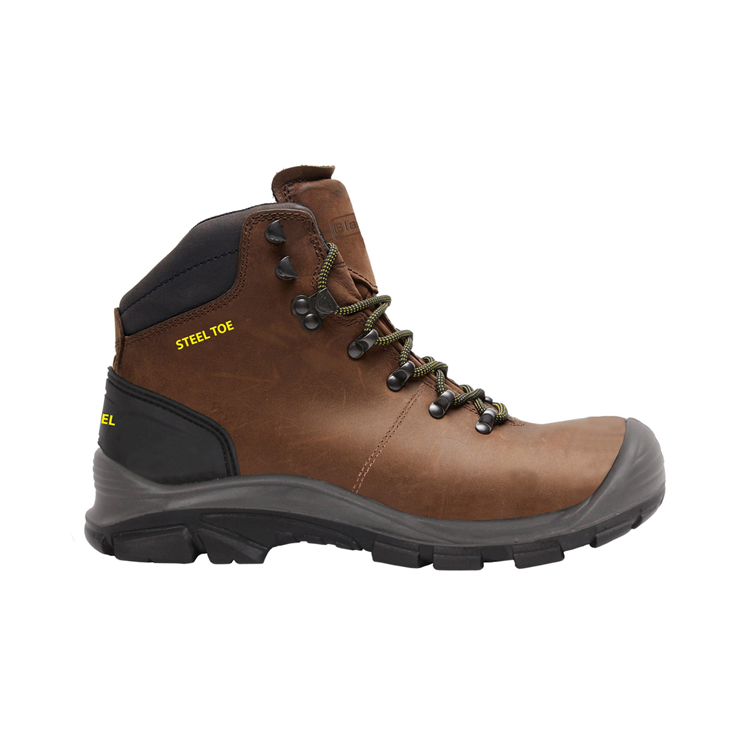 Steel Toe and Midsole Hiker Boots - Brown