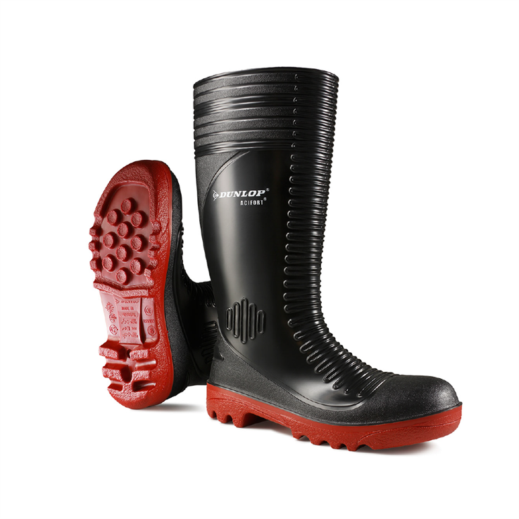 Dunlop Acifort Ribbed Safety Wellington Boots