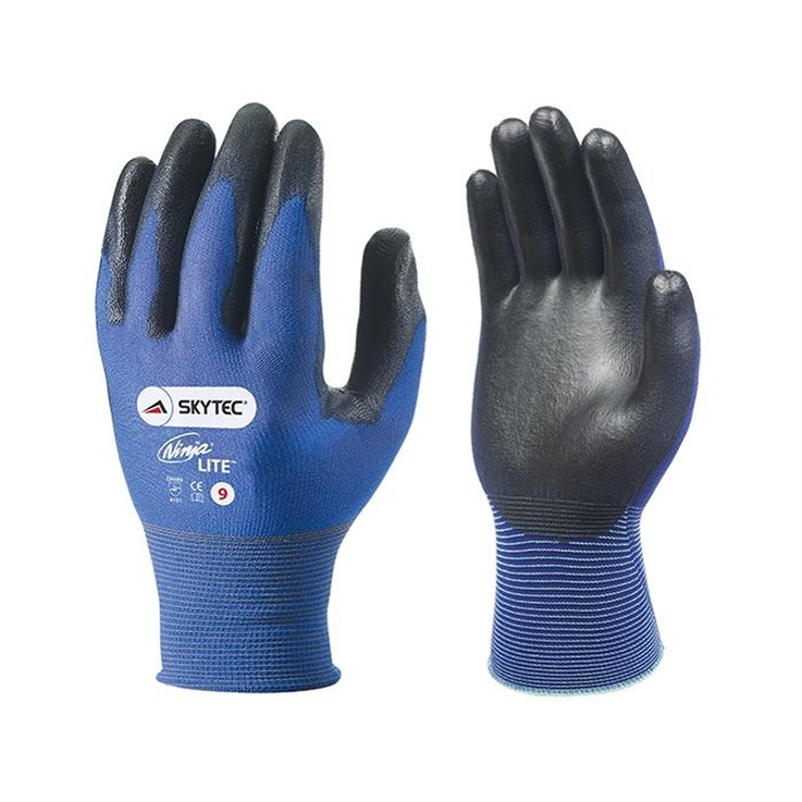 Skytec Ninja Lite Ultra Lightweight Nylon PU Palm Coated Gloves