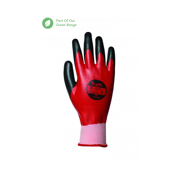 Traffi Waterproof Nitrile Cut Level A Safety Glove