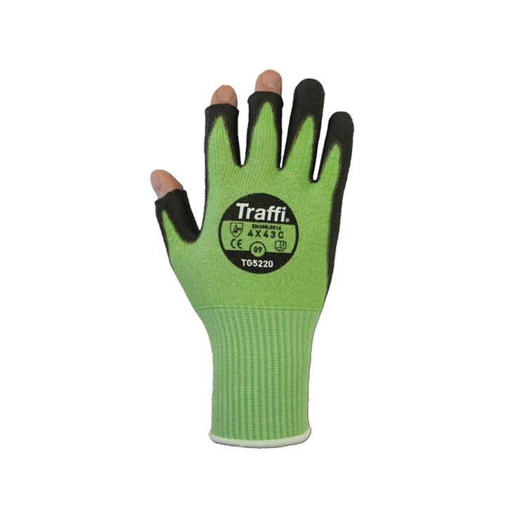 Traffi X-Dura 3 Digit PU Cut Level C Safety Glove