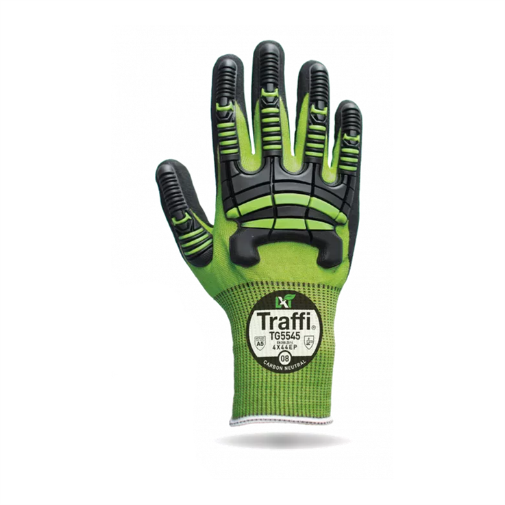 Traffi Impact Protection Cut Level E Safety Glove