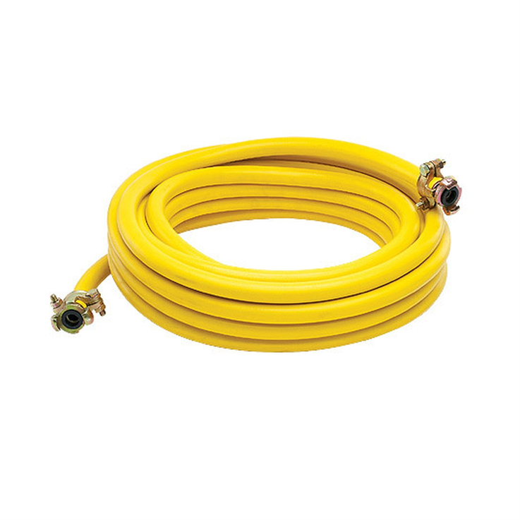 Compressor Hose- Heavy Duty Yellow 15M- Claw Couplings - Yellow - 3/4" / 15M