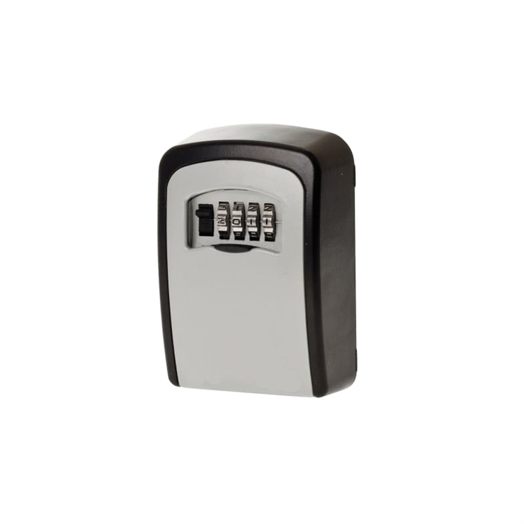Wall Mounted Key Safe with Resettable 4 Wheel Combination Lock