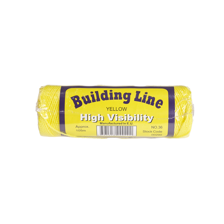 Fluorescent High Vis. Nylon Brickline / string line - 100m