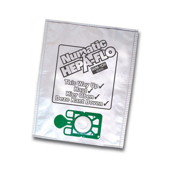 Numatic Wet/ Dry Vacuum Bags (to suit MO5WDV11 & MO5WDV24), Hepa, Pack 10
