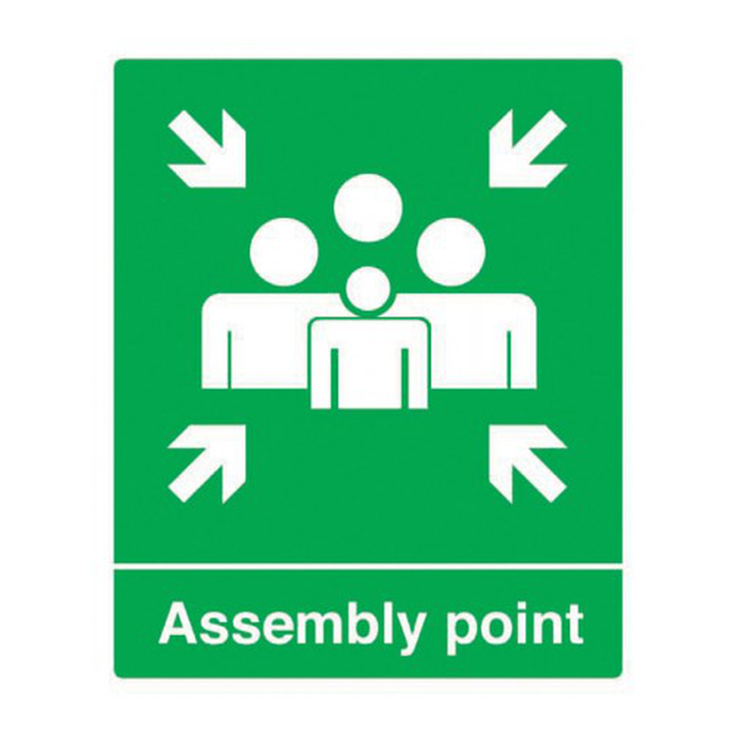 Assembly point EEC - 1: Rigid Plastic - (300x250mm)