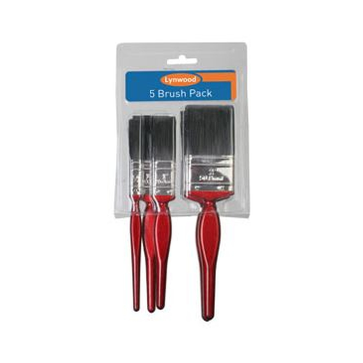 Constructor 5 Piece Paint Brush Set - 1/2" - 2 1/2"