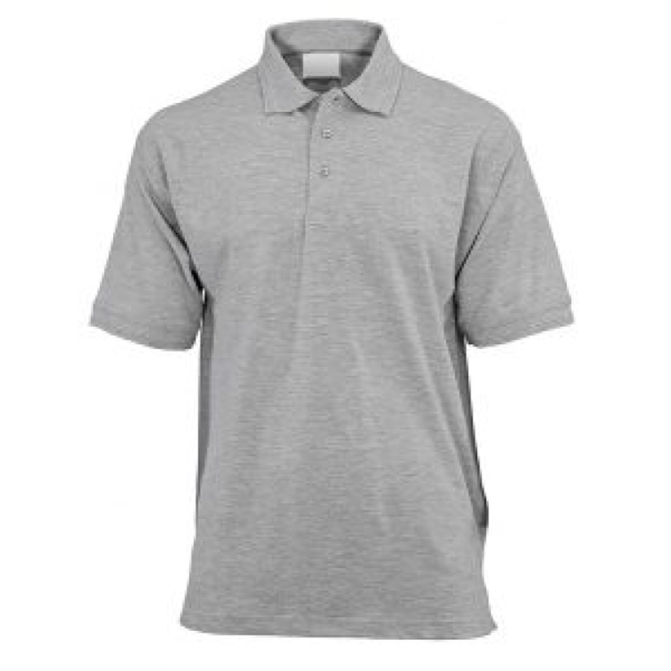 Premium Weight Polo Shirt - Ash grey