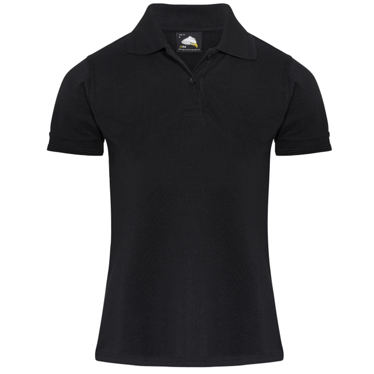 Premium Weight Women's Polo Shirt - Black