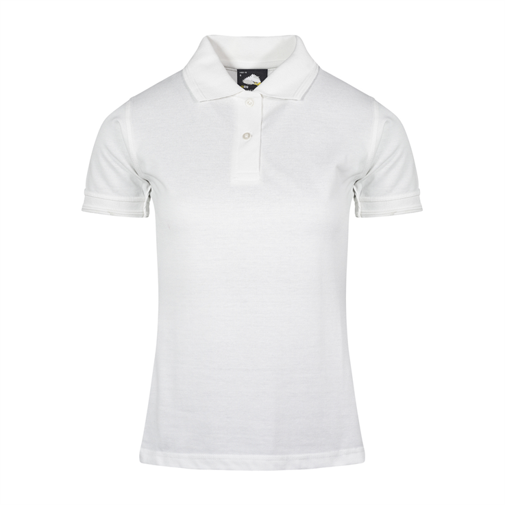 Premium Weight Women's Polo Shirt - White