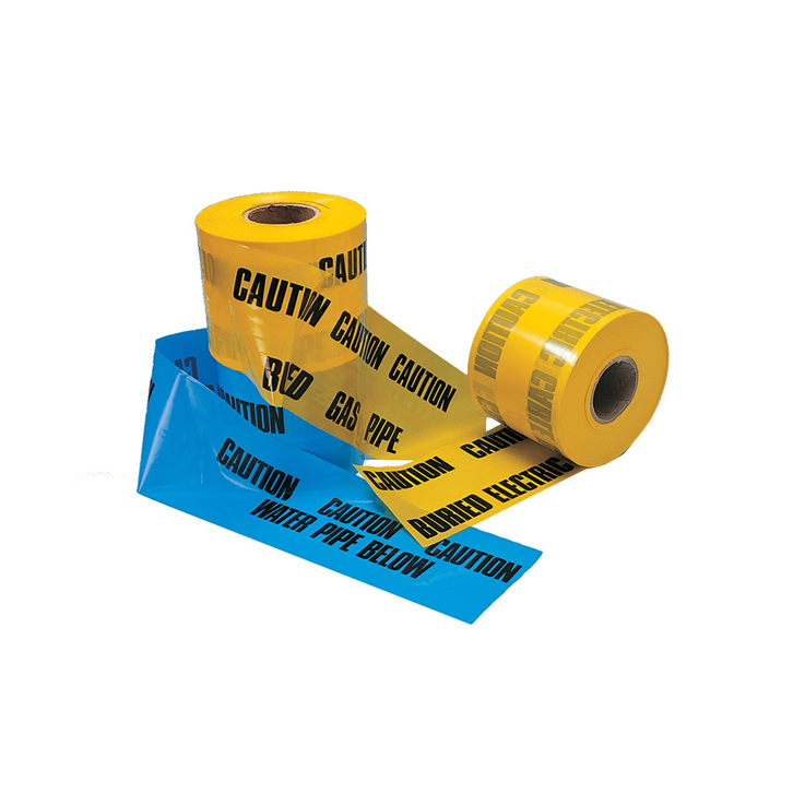 Underground Warning Tape 'Caution Gas Pipe Below' - 150mm x 365m