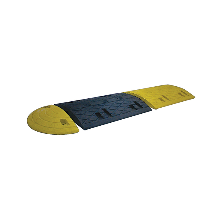 10mph Speed Ramp - (pk-2) with Reflectors (Req 8 fixing bolts per pair) Yellow/Black 0.5m x 50mm h