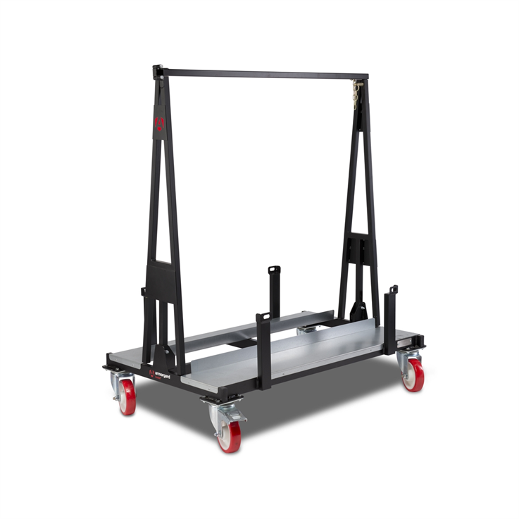 Armorgard LoadAll™Plasterboard Trolley  A-Frame Trolley 1T capacity - Black - 730x1250x1410
