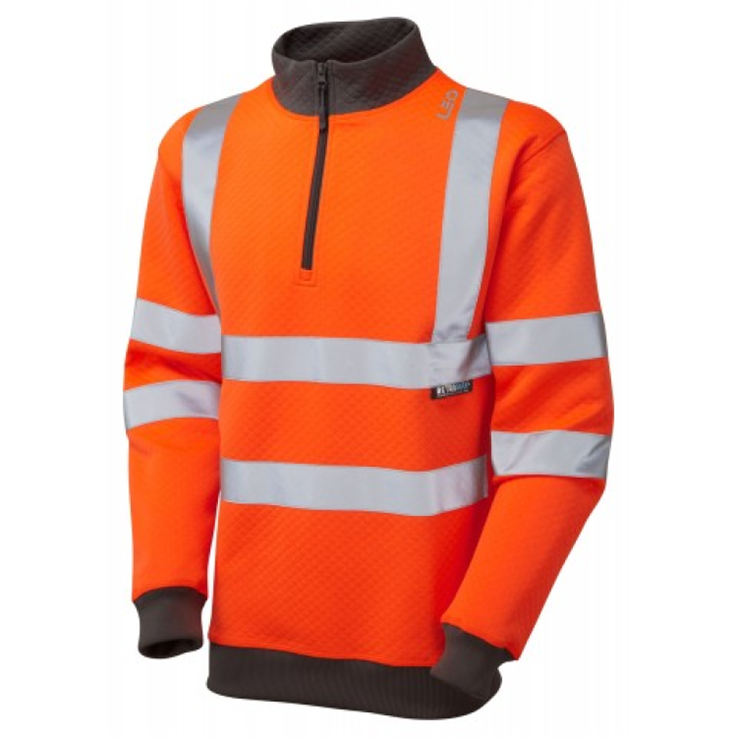 High Vis Class 3 1/4 Zip Sweatshirt