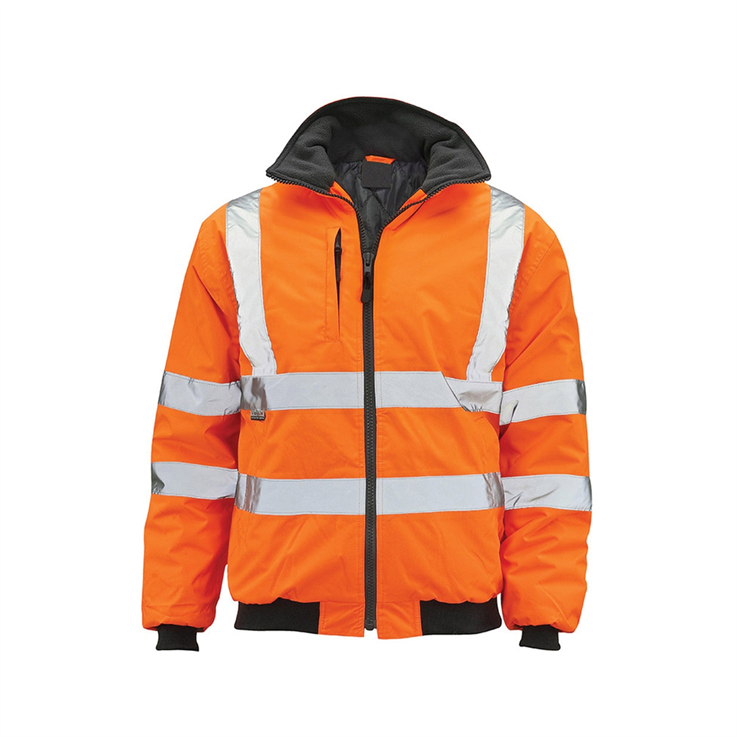 Classic Orange Hi-Vis Bomber Jacket