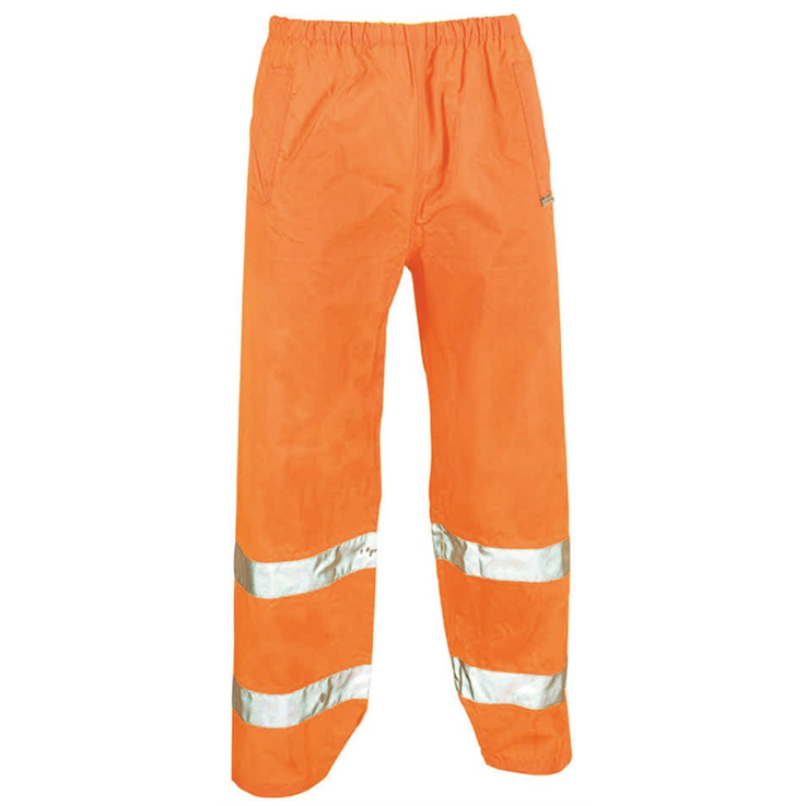 Hi-Vis Water Resistant Overtrousers - Orange