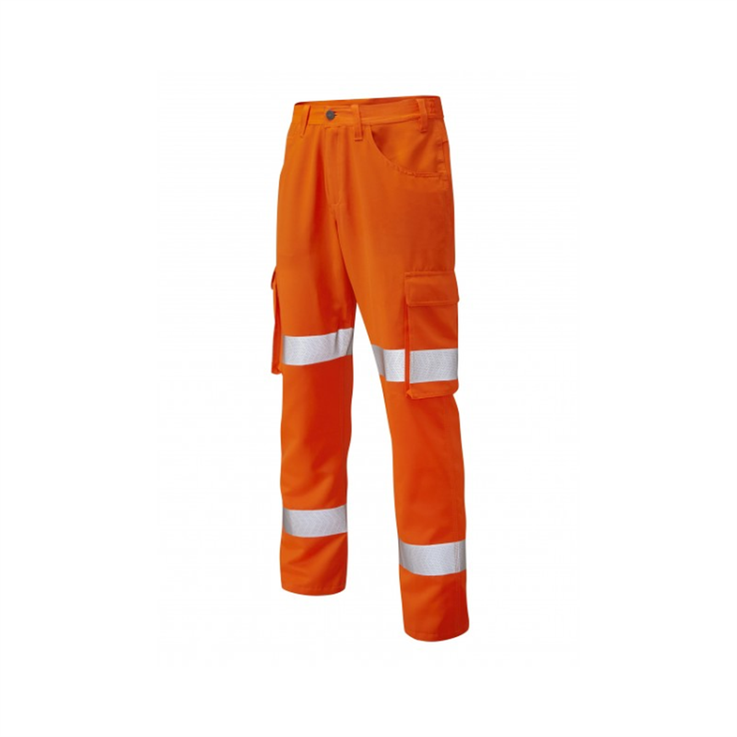 Lightweight Hi-Vis Polycotton Trousers - Orange
