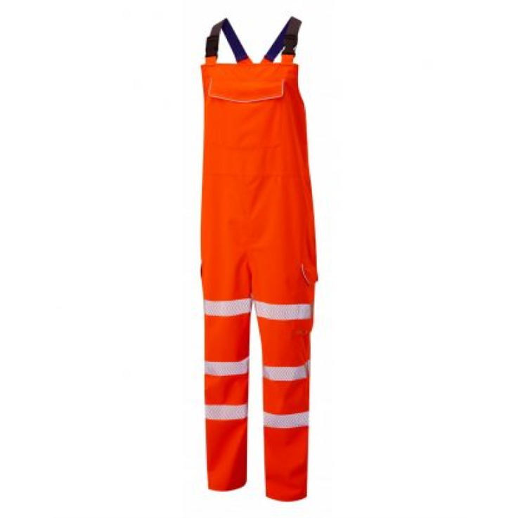 LEO NORTHAM ISO 20471 Class 2 Bib & Brace - Orange