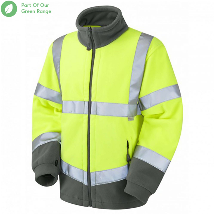LEO HARTLAND ISO 20471 Class 3 Fleece Jacket - Yellow