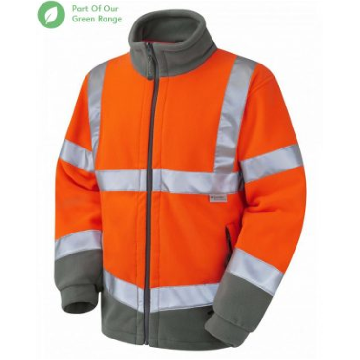 LEO HARTLAND ISO 20471 Class 3 Fleece Jacket - Orange