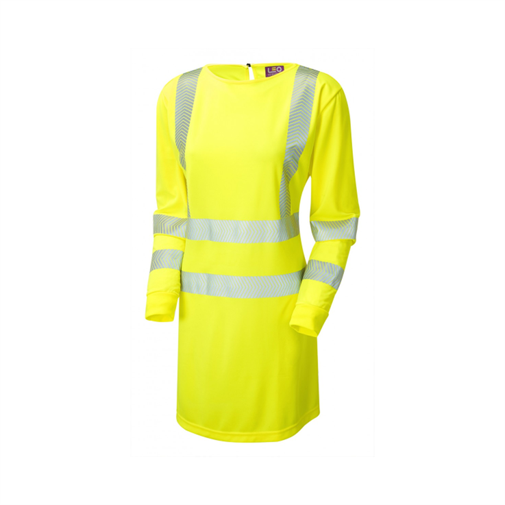 LEO LILLY ISO 20471 Class 3 Women's Coolviz Ultra Long Sleeve Modesty Tunic