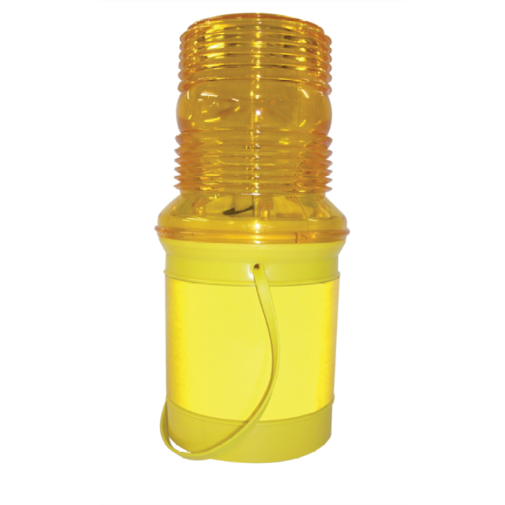 FNPC Single Battery Flashing Road Lamp (battery not included) - Yellow - Battery not included